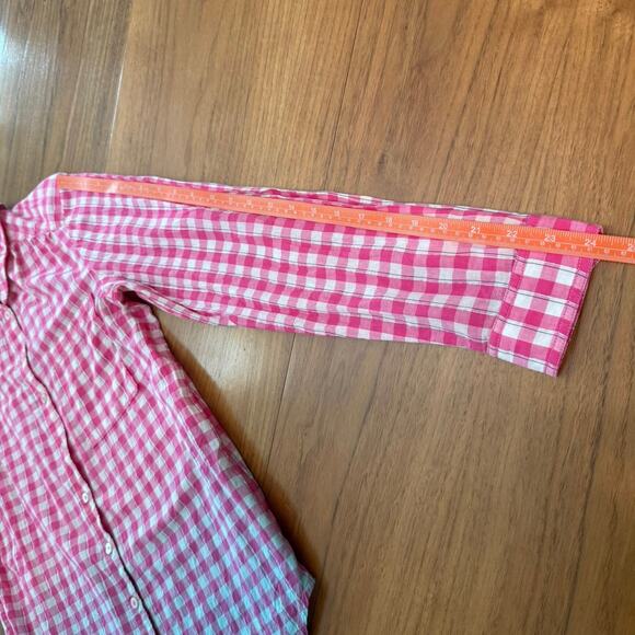 Pilcro Deb Gingham Button Shirt Size S Cotton Long Sleeve - Picture 9 of 11